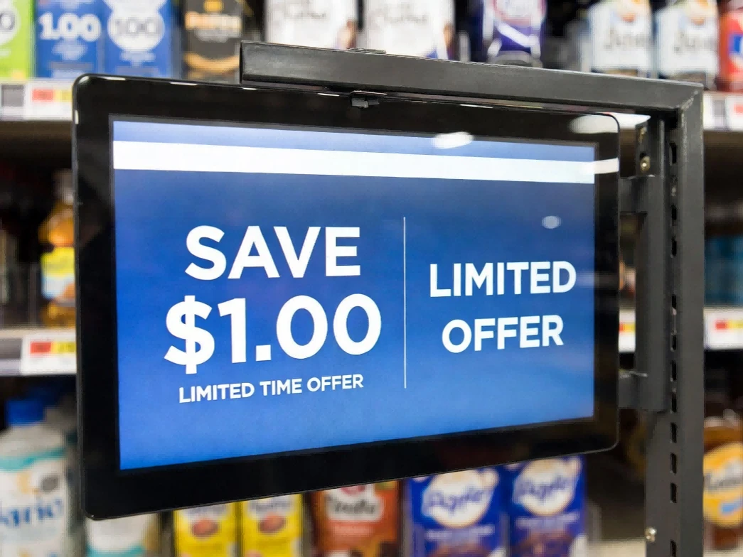 Bar LCD Pontšo Reka Tlhahlo bakeng sa Retail Raka Signage
