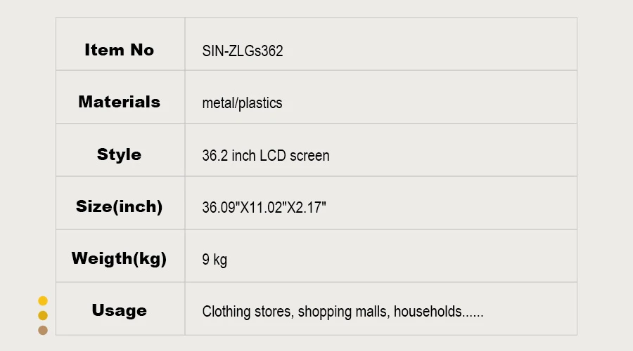 36.2 Inch LCD Bar Display Double Face Screen Manufacturer 36.2 Inch LCD Bar Display Double Face Screen Manufacturer